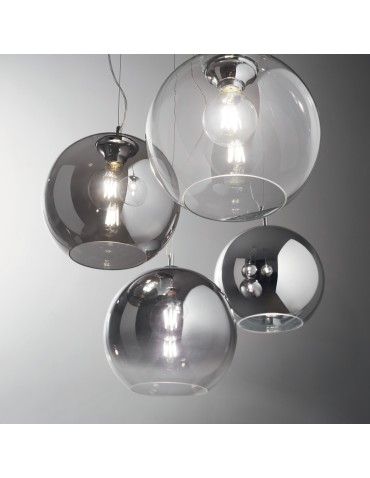 Ideal Lux Lampa Wisząca NEMO SP1 D40 CROMO SFUMATO Chrom 250359 - product 2