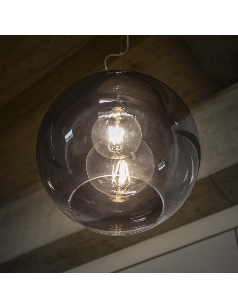 Ideal Lux Lampa Wisząca NEMO SP1 D40 CROMO SFUMATO Chrom 250359 Ideal Lux Lampa Wisząca NEMO SP1 D40 CROMO SFUMATO Chrom 250359