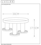 Loft ceiling lamps - industrial - Lucide ANAKA Ceiling 3xE27 black satin brass 45179/13/30 - product 11