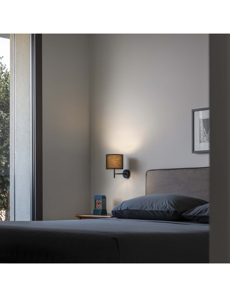 Ideal Lux Lampa Ścienna SET UP MAP1 NERO Czarny 259772