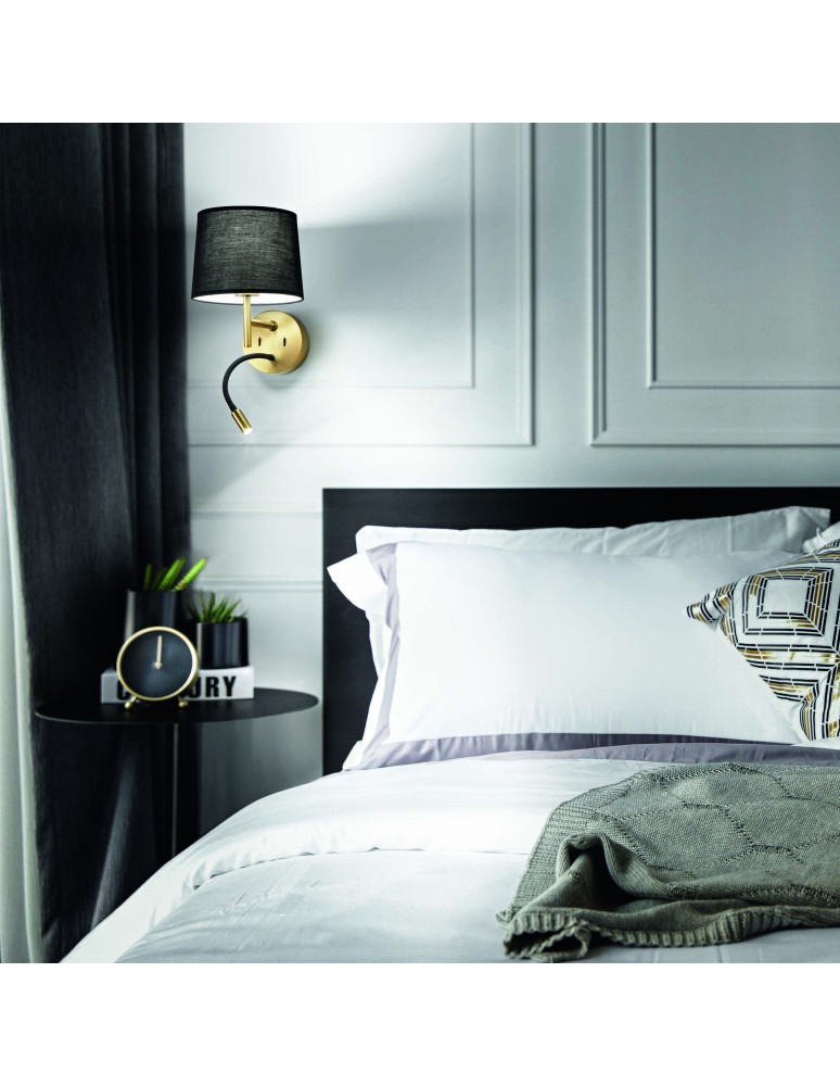 Ideal Lux Lampa Ścienna SET UP MAP2 OTTONE Mosiądz 259857