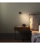 Ideal Lux Lampa Ścienna BEAN AP ROUND NERO Czarny 260617
