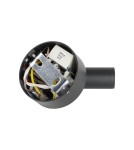 Ideal Lux Lampa Ścienna BEAN AP ROUND NERO Czarny 260617