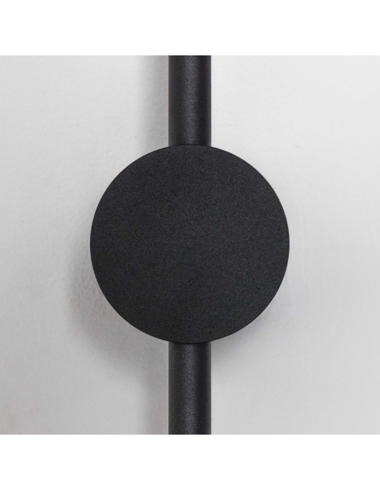 Ideal Lux Lampa Ścienna ESSENCE AP ROUND D075 LUCE IND. NERO 3000K Czarny 265643