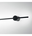 Ideal Lux Lampa Ścienna ESSENCE AP ROUND D075 LUCE IND. NERO 3000K Czarny 265643