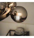 Ideal Lux Lampa Wisząca PERLAGE SP14 FUME' Dymiony/Czarny 271385