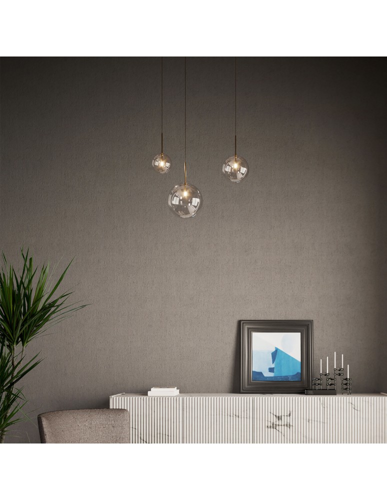 Ideal Lux Lampa Wisząca EQUINOXE SP1 D20 OTTONE Mosiądz 277387