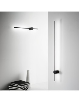 Ideal Lux Lampa Ścienna ESSENCE AP ROUND D115 LUCE IND. NERO 3000K Czarny 285108