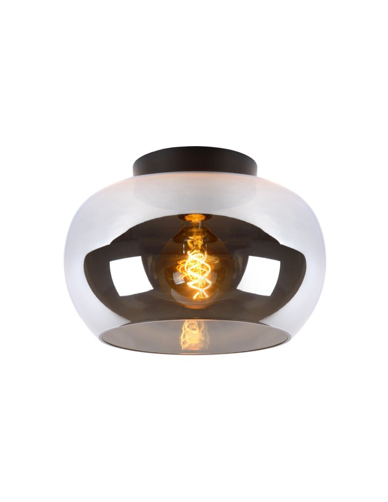 Ceiling lamps - Lucide JUDI Ceiling 1xE27 grey black 45177/30/65 - product kolory-swiatla.pl 1