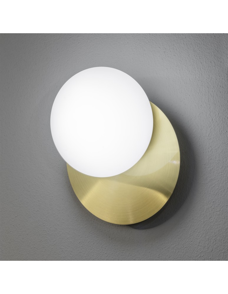 Ideal Lux Lampa Ścienna NINFEA AP1 OTTONE Mosiądz 293646 Ideal Lux Lampa Ścienna NINFEA AP1 OTTONE Mosiądz 293646