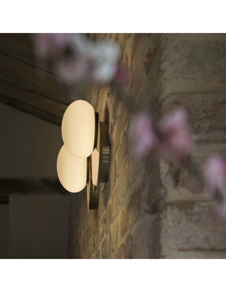 Ideal Lux Lampa Ścienna NINFEA AP1 OTTONE Mosiądz 293646 Ideal Lux Lampa Ścienna NINFEA AP1 OTTONE Mosiądz 293646