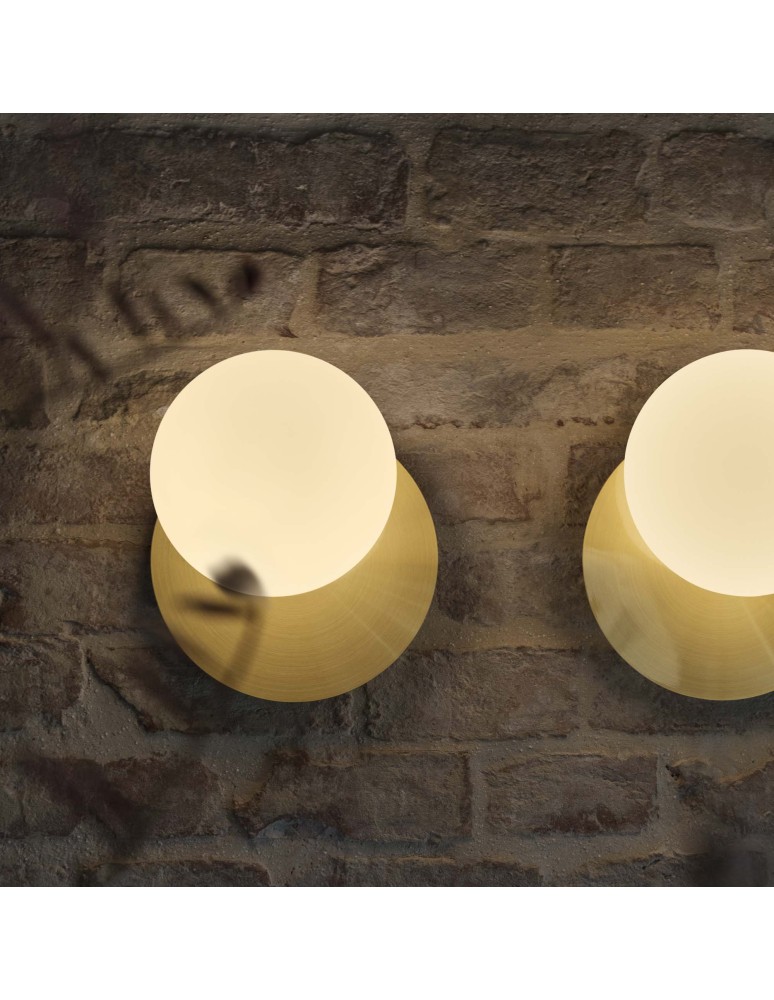 Ideal Lux Lampa Ścienna NINFEA AP1 OTTONE Mosiądz 293646 Ideal Lux Lampa Ścienna NINFEA AP1 OTTONE Mosiądz 293646