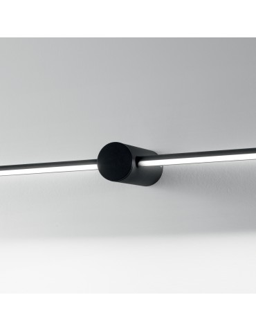 Ideal Lux Lampa Ścienna ESSENCE AP ROUND D115 LUCE A 45Â° NERO 3000K Czarny 310152 - product 2