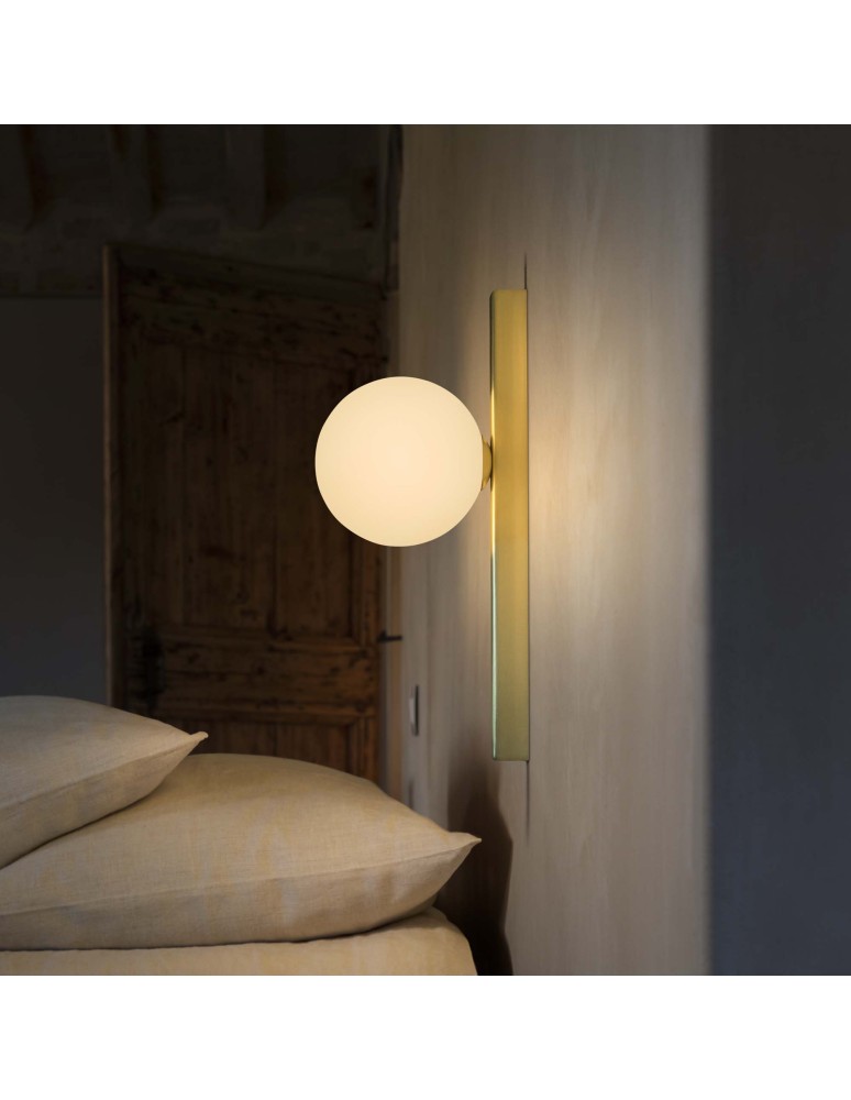 Ideal Lux Lampa Ścienna BINOMIO AP1 OTTONE Mosiądz 311319 Ideal Lux Lampa Ścienna BINOMIO AP1 OTTONE Mosiądz 311319