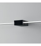 Ideal Lux Lampa Ścienna ESSENCE AP SQUARE D075 LUCE DIR. NERO 3000K Czarny 311760