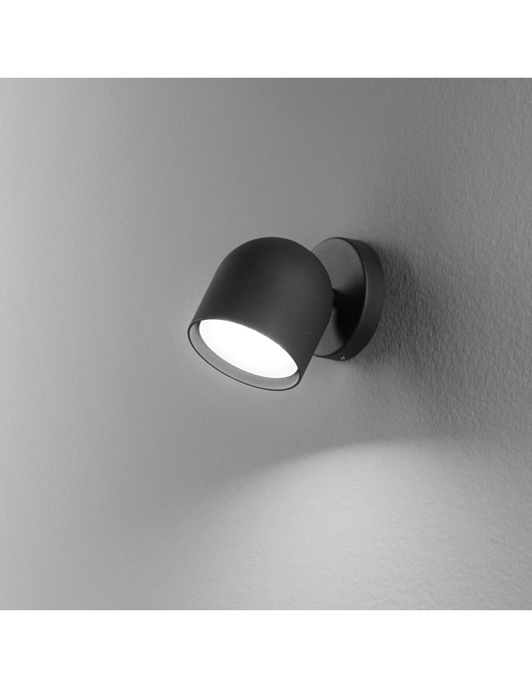 Ideal Lux Lampa Ścienna DODO AP1 NERO Czarny 314099