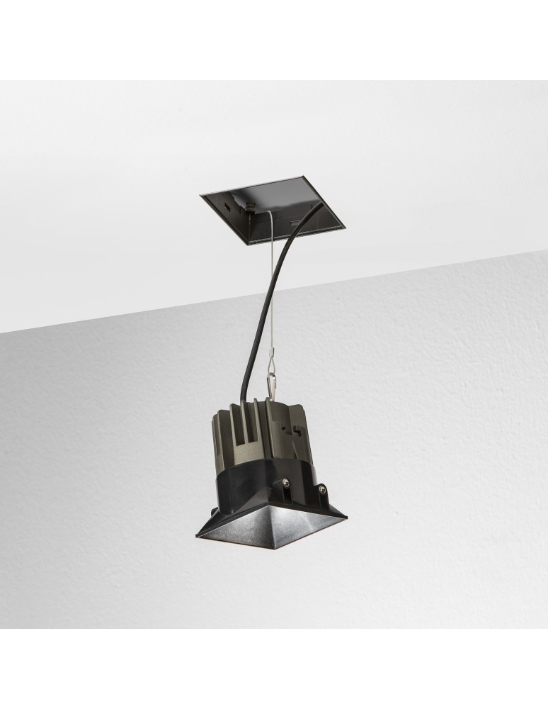 Frameless flush-mounted lamps - trimless - Ideal Lux Lampa Wpuszczana GAME TRIMLESS SQUARE 11W 3000K NE Czarny 319674 - product kolory-swiatla.pl 5