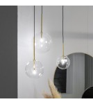 Ideal Lux Lampa Wisząca EQUINOXE SP1 D25 AMBRA SFUMATO Chrom 326368