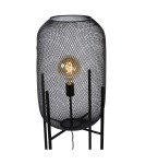 Loft floor lamps - industrial - Lucide MESH Floor lamp 1xE27 black 45785/01/30 - product 12
