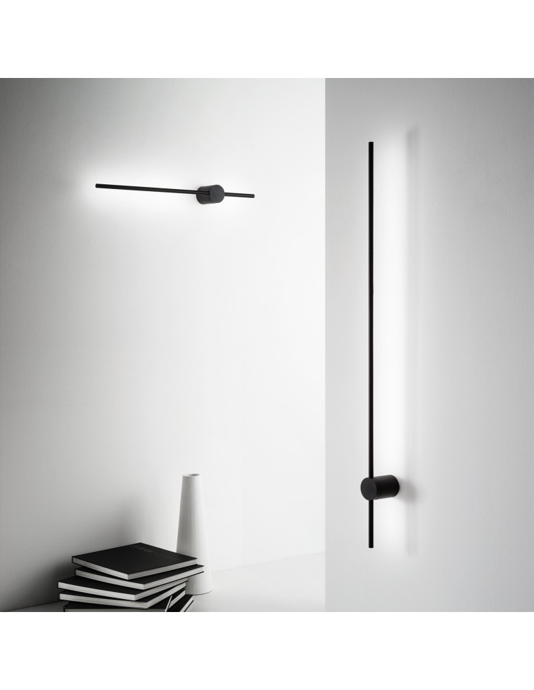 Ideal Lux Lampa Ścienna ESSENCE AP ROUND D115 LUCE IND. NERO 2700K Czarny 341019