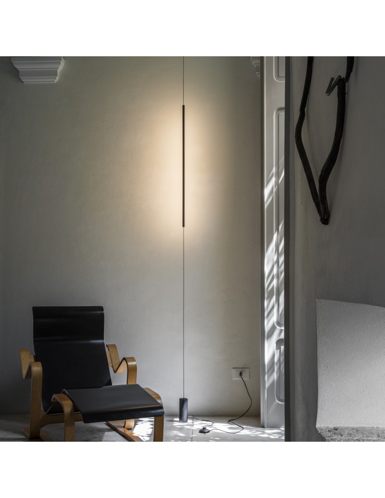Ideal Lux Lampa Podłogowa ESSENCE PT A SOSPENSIONE ROUND NERO 2700K Czarny 341125