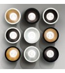 LED flush-mounted lamps - Ideal Lux Lampa Wpuszczana GAME TRIM ROUND 11W 4000K BI OR Biały/Złoty 341361 - product 2