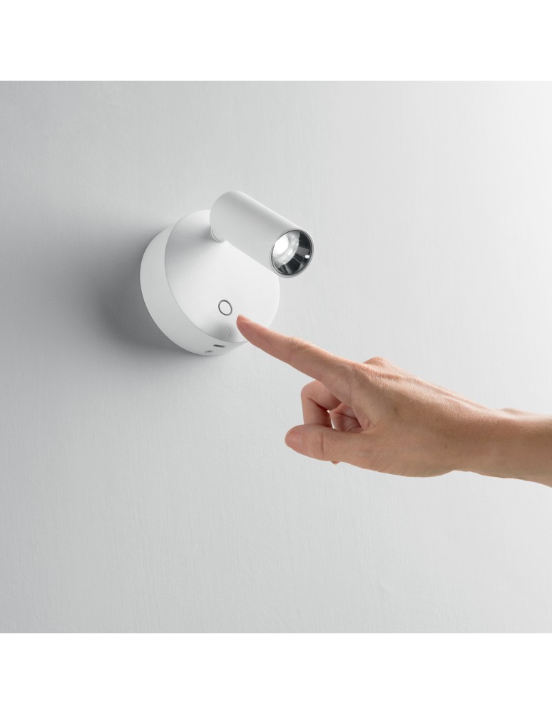 Ideal Lux Lampa Ścienna ELF AP BIANCO Biały 347479