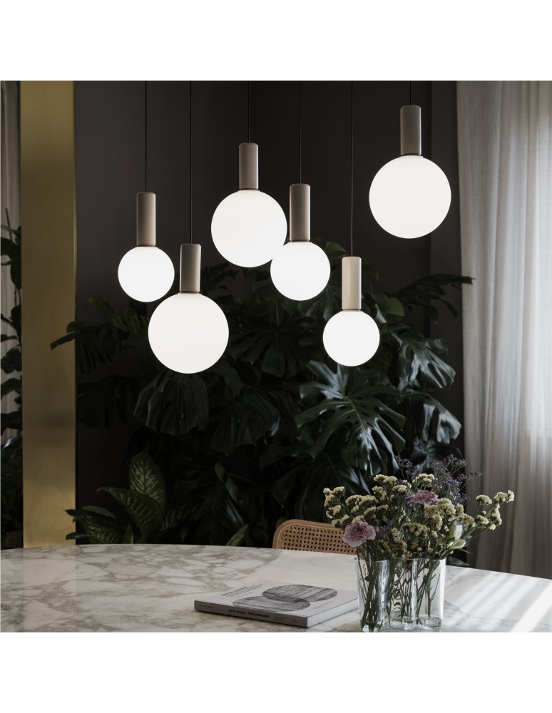 Ideal Lux Lampa Wisząca ODEON SP6 LINEAR Biały/Szary 349220