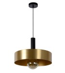Brass-colored pendant lamps - Lucide GIADA Pendant 1xE27 satin brass black 30472/40/02 - product 10