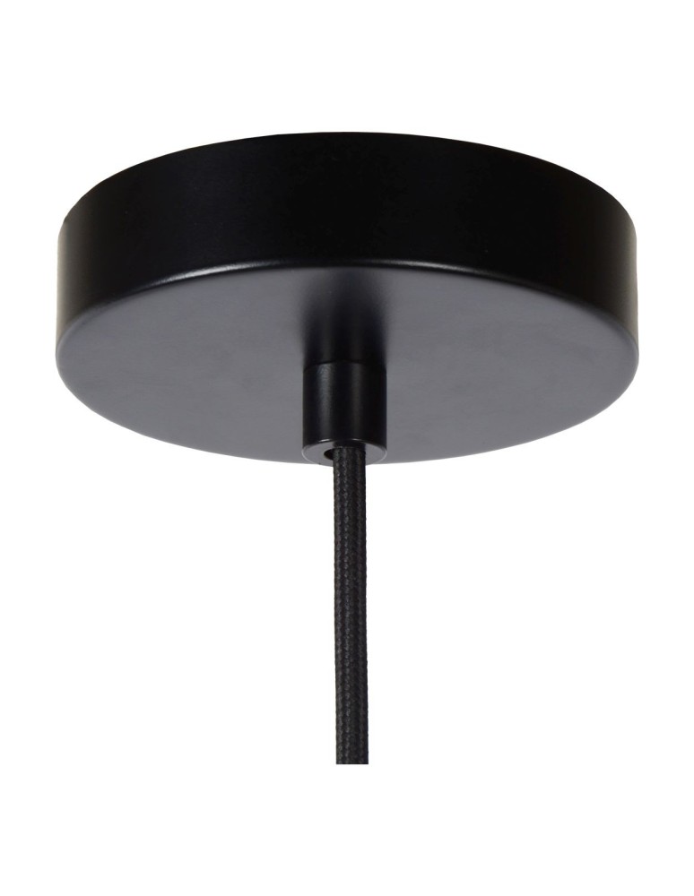 Brass-colored pendant lamps - Lucide GIADA Pendant 1xE27 satin brass black 30472/40/02 - product kolory-swiatla.pl 12
