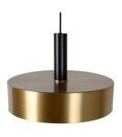 Brass-colored pendant lamps - Lucide GIADA Pendant 1xE27 satin brass black 30472/40/02 - product 14