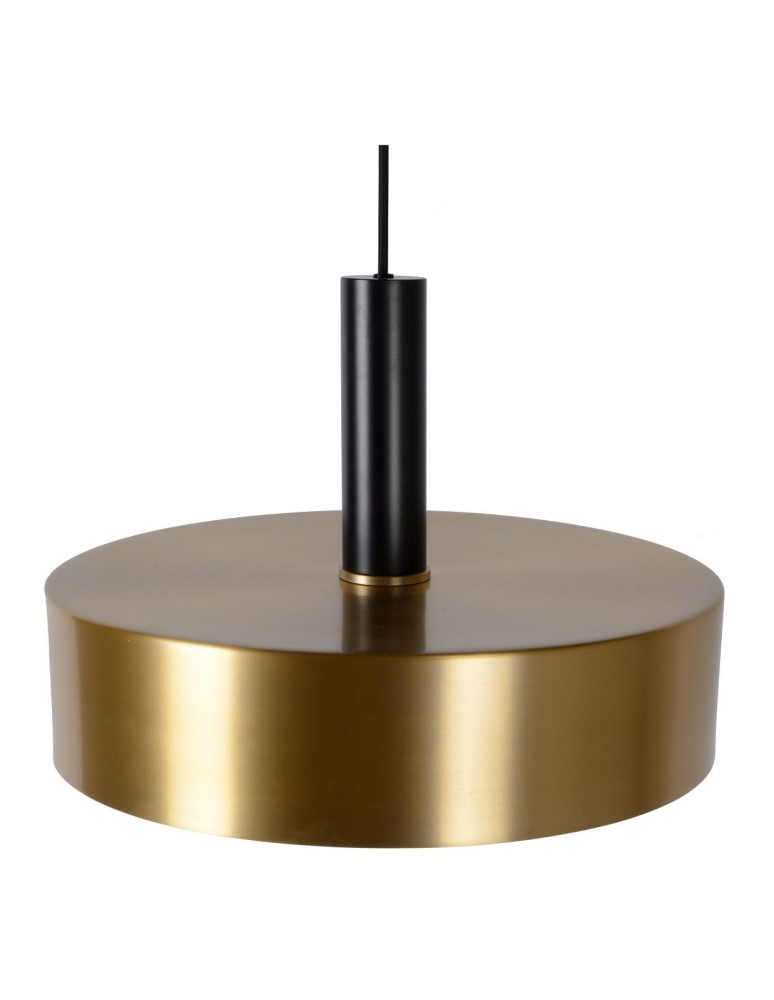 Brass-colored pendant lamps - Lucide GIADA Pendant 1xE27 satin brass black 30472/40/02 - product kolory-swiatla.pl 14
