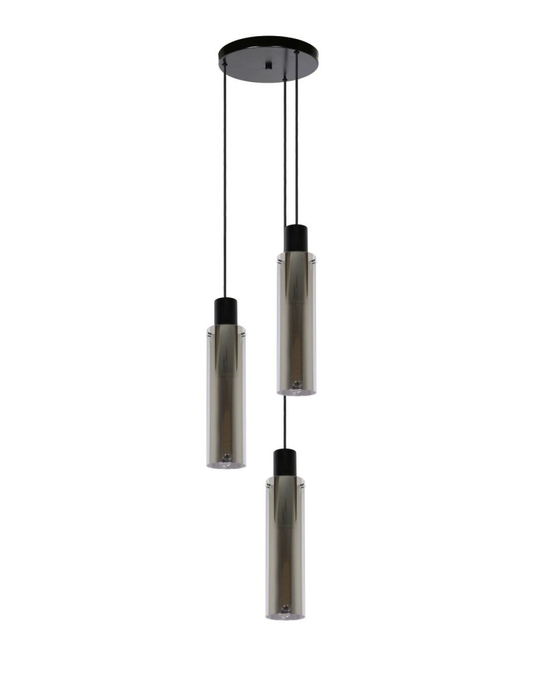 Lucide ORLANDO Pendant 3xE27 grey 74404/13/65