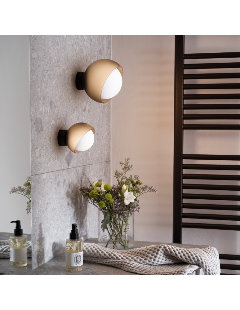 Ideal Lux Lampa Ścienna BLOOM AP1 D12 NERO Czarny 366548