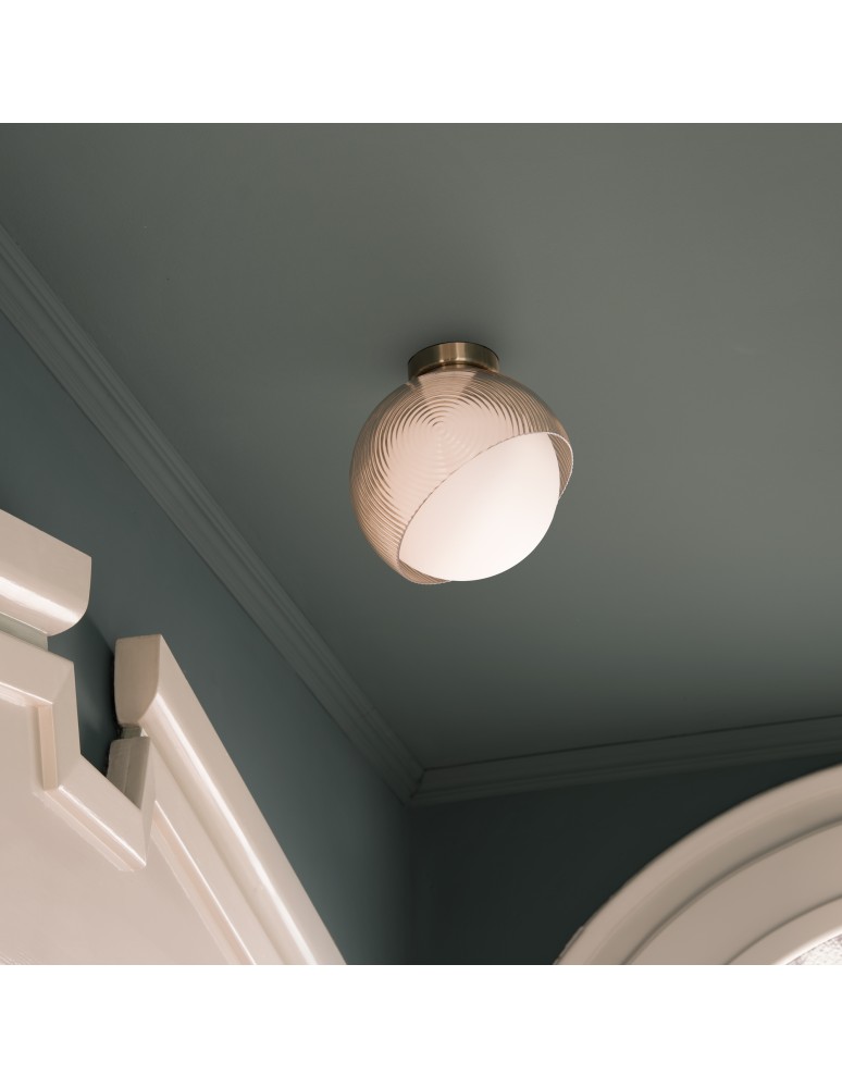 Ideal Lux Lampa Ścienna BLOOM AP1 D17 OTTONE Mosiądz 366555