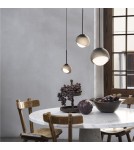 Ideal Lux Lampa Wisząca BLOOM SP1 D30 NERO Czarny 366692 Ideal Lux Lampa Wisząca BLOOM SP1 D30 NERO Czarny 366692