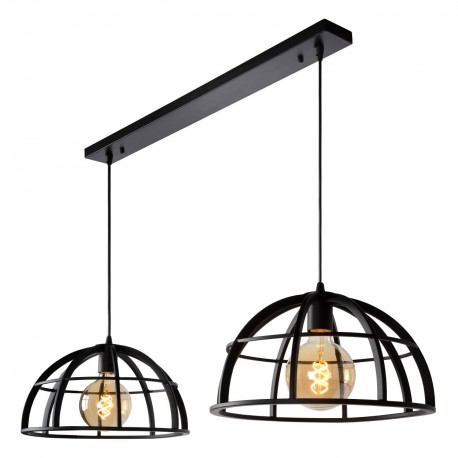 Lucide DIKRA Wisząca 2xE27 czarny 76464/02/30