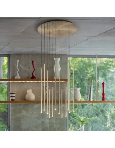 Ideal Lux Lampa Wisząca LOOK LED SP8 ROUND DROP D16 ON-OFF NE 3000K Czarny 371177 - produkt 2