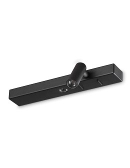 Ideal Lux Lampa Ścienna BONNE NUIT-2 AP NERO Czarny 336817