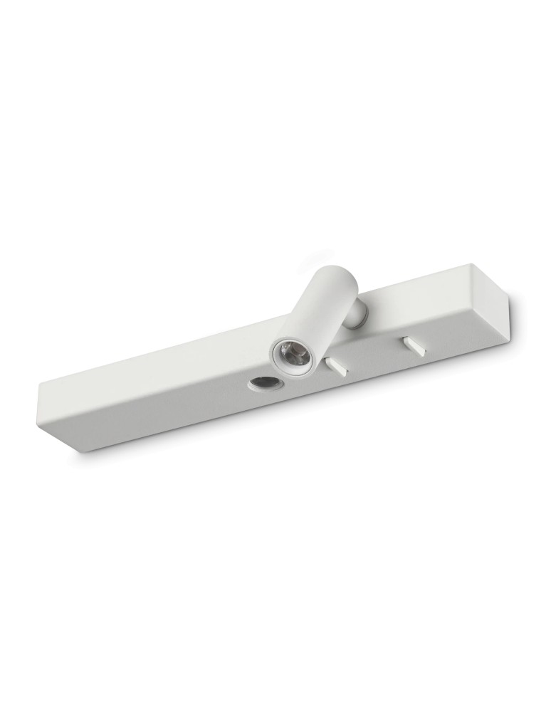 Wall lamps for bedrooms - Ideal Lux Lampa Ścienna BONNE NUIT-2 AP BIANCO Biały 345499 - product kolory-swiatla.pl 1