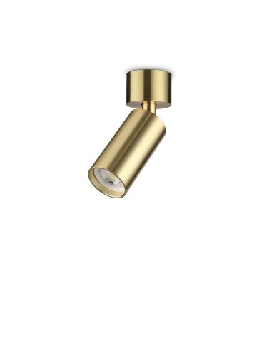 Ideal Lux Lampa Ścienna DYNAMITE AP1 ROUND OTTONE Mosiądz 244662