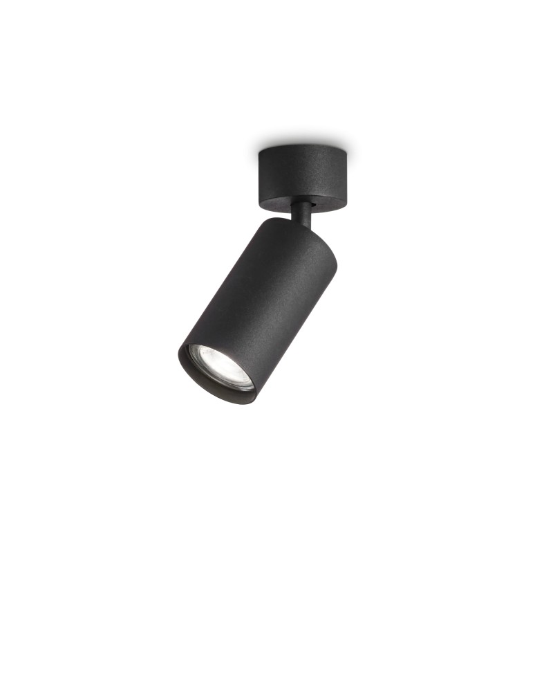 Adjustable ceiling lamps - spots - Ideal Lux Lampa Ścienna DYNAMITE AP1 ROUND NERO Czarny 231471 - product kolory-swiatla.pl 1