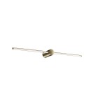 Wall lamps over the mirror - Ideal Lux Lampa Ścienna ESSENCE AP ROUND D075 LUCE A 45Â° OTTONE 3000K Mosiądz 327792 - product 1