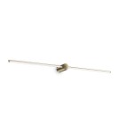Wall lamps over the mirror - Ideal Lux Lampa Ścienna ESSENCE AP ROUND D115 LUCE A 45Â° OTTONE 3000K Mosiądz 327785 - product 1