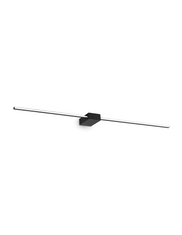 Ideal Lux Lampa Ścienna ESSENCE AP SQUARE D115 LUCE DIR. NERO 3000K Czarny 311784