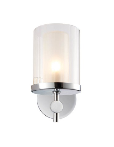 Endon Britton Ścienna/Kinkiet Łazienkowa 1xG9 Powłoka Chromowana z Przezroczystym i Matowym Szkłem 51885 - product 2