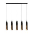 Pendant tube lamps - Lucide ORLANDO Pendant 5xE27 grey 74404/05/65 - product 1