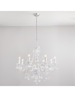 Endon Clarence Wisząca 8xE14 Przezroczysty Akryl i Chromowana Powłoka 308-8CL - product 2