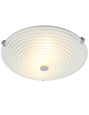 Endon Roundel Sufitowa/Plafon 2xE14 Szkło Matowe/Przezroczyste i Chromowana Powłoka 633-32