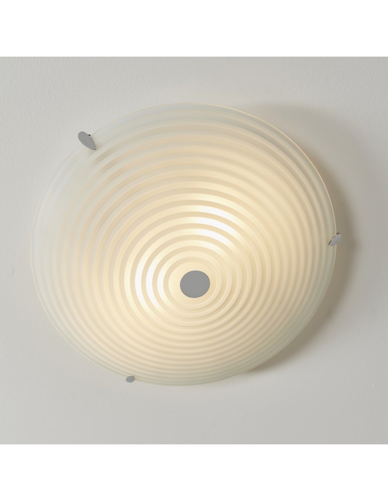 Endon Roundel Sufitowa/Plafon 2xE14 Szkło Matowe/Przezroczyste i Chromowana Powłoka 633-32